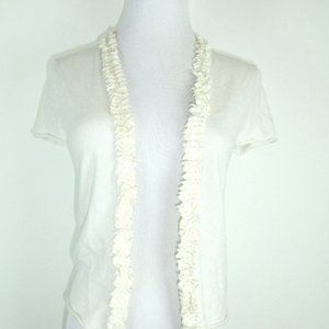 J CREW COLLECTION short sleeve cashmere cardigan M